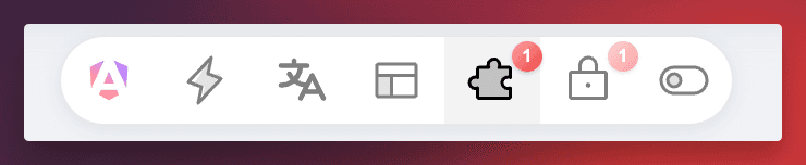 Screenshot of the Feature Flags panel showing several feature flags with toggle switches, displaying forced values and original values