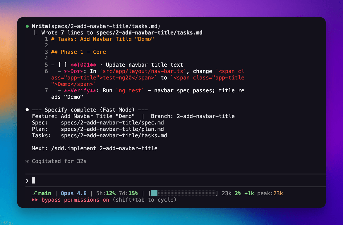 Fast Mode output showing all three files generated in a single pass